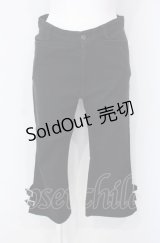 PEACE NOW / 裾ベルテッドパンツ  ブラック O-25-07-28-001-PU-PA-IG-ZS