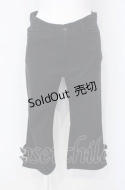 画像1: PEACE NOW / 裾ベルテッドパンツ  ブラック O-25-07-28-001-PU-PA-IG-ZS