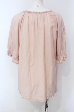 画像3: PINK HOUSE / ピコフリルプルブラウス  ピンク O-25-07-28-032-LO-BL-IG-OS