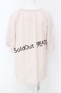 画像3: PINK HOUSE / ピコフリルプルブラウス  ピンク O-25-07-28-032-LO-BL-IG-ZI