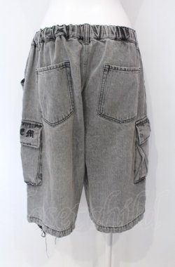 画像3: REFLEM / クラッシュデニムハーフパンツ F グレー O-25-07-28-006-PU-PA-OW-OS