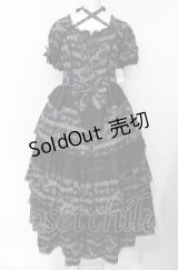 metamorphose / スワンボーダーロングワンピース  クロ O-25-07-28-007-ME-OP-IG-OS