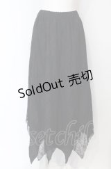 h.NAOTO / レースレイヤードスカート  ブラック O-25-07-28-048-HN-SK-IG-ZY