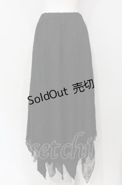 画像3: h.NAOTO / レースレイヤードスカート  ブラック O-25-07-28-048-HN-SK-IG-ZY