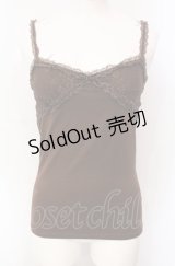 LIZ LISA / ラメテープ切替キャミソール  ブラウン O-25-07-28-051-LO-TO-OW-OS