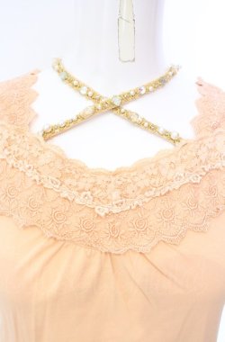 画像2: axes femme / ビジューホルター付きタンクトップ M オレンジ O-25-07-28-057-AX-TO-OW-OS
