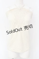axes femme / レース重ねホルターキャミ M キナリ O-25-07-28-058-AX-TO-OW-OS