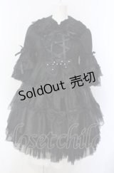 metamorphose / ドットチュールベビードールワンピース  クロ O-25-07-28-008-ME-OP-IG-OS
