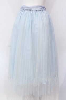 画像2: axes femme / プリーツチュールスカート M サックス O-25-07-28-063-AX-SK-OW-OS