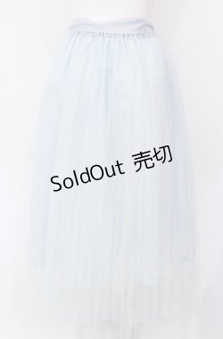 画像2: axes femme / プリーツチュールスカート M サックス O-25-07-28-063-AX-SK-OW-OS