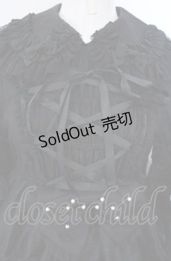 画像2: metamorphose / ドットチュールベビードールワンピース  クロ O-25-07-28-008-ME-OP-IG-OS