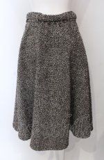 画像3: an another angelus / ベルト付きツイードフレアースカート  ブラウン O-25-07-28-065-CA-SK-IG-ZT159 (3)