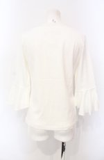 画像3: PINK HOUSE / フレアスリーブカットソー  シロ O-25-07-28-078-LO-TO-IG-ZT029 (3)