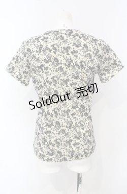 画像3: KANEKO ISAO / ローズブーケリボンプリントTシャツ  生成り O-25-07-28-081-EL-TS-IG-OS