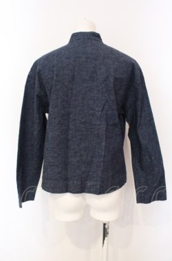 画像3: powder / チャイナボタンデニムジャケット  インディゴ O-25-07-28-084-LO-JA-IG-OS