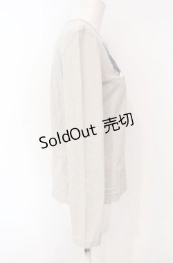 画像2: powder / 猫プリントカットカーディガン  グレー O-25-07-28-086-LO-TO-IG-OS
