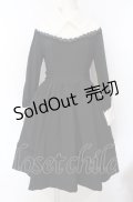 MIHO MATSUDA / ワンピース・リリィ M ブラック×ホワイト O-25-07-28-009-GO-OP-IG-OS