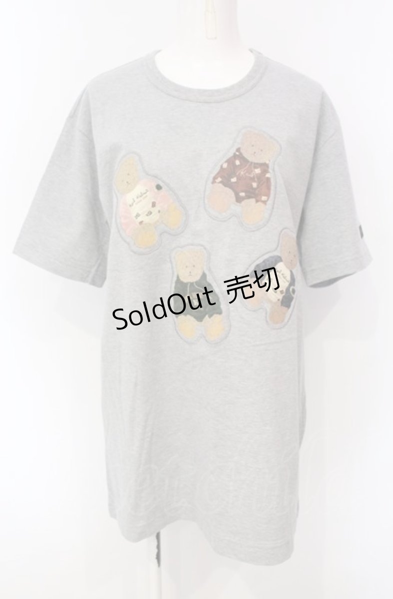 画像1: Karl Helmut / トレーナークマワッペンＴシャツ L グレー O-25-07-28-087-EL-TO-OW-ZI (1)