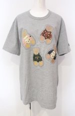 画像1: Karl Helmut / トレーナークマワッペンＴシャツ L グレー O-25-07-28-087-EL-TO-OW-ZI (1)