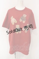 Karl Helmut / トレーナークマワッペンＴシャツ L アカ O-25-07-28-090-EL-TO-OW-OS