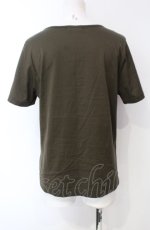 画像2: INGEBORG / リボンカメリアTシャツ L カーキグリーン O-25-07-28-091-LO-TO-OW-ZT210 (2)
