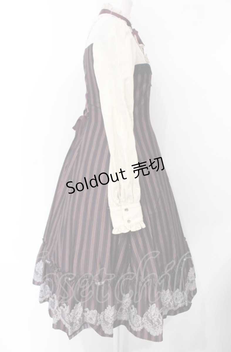 画像4: Victorian maiden / vintageレースレジメンドールドレス  ボルドー O-25-07-28-011-CL-OP-IG-OS (4)