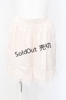 画像1: mon lily / サテンペチパンツ M ピンク O-25-07-28-002-LO-PA-OW-ZT468