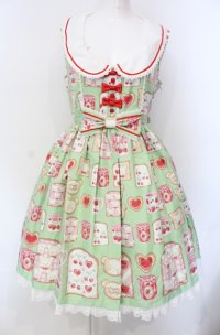 Angelic Pretty / Sunny Day Brunchジャンパースカート  ミント O-25-07-28-016-AP-OP-IG-OS