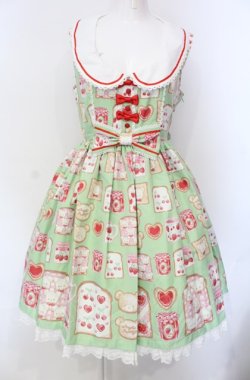 画像1: Angelic Pretty / Sunny Day Brunchジャンパースカート  ミント O-25-07-28-016-AP-OP-IG-OS