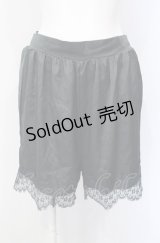 mon lily / サテンペチパンツ M クロ O-25-07-28-003-LO-PA-OW-OS