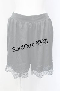 mon lily / サテンペチパンツ M クロ O-25-07-28-003-LO-PA-OW-OS
