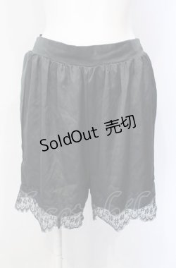画像1: mon lily / サテンペチパンツ M クロ O-25-07-28-003-LO-PA-OW-OS