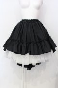 MARBLE / 前短後長スカート  ブラック O-25-07-28-020-GO-SK-IG-OS