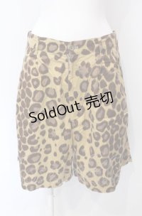 powder / レオパードハーフパンツ  ブラウン O-25-07-28-004-LO-PA-IG-OS