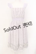 axes femme POETIQUE / ラビット苺柄ワンピース  ラベンダー O-25-07-28-025-AX-OP-IG-OS