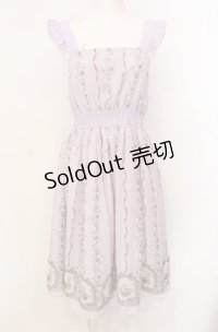 axes femme POETIQUE / ラビット苺柄ワンピース  ラベンダー O-25-07-28-025-AX-OP-IG-OS
