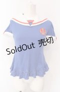 Angelic Pretty / クラシックマリンワッペンカットソー  ブルー O-25-07-28-026-AP-TO-IG-OS