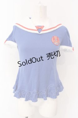 画像1: Angelic Pretty / クラシックマリンワッペンカットソー  ブルー O-25-07-28-026-AP-TO-IG-OS