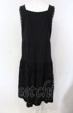 画像5: PINK HOUSE / ハートフルチュール使いノースリーブチュニック  クロ O-25-07-28-027-LO-OP-IG-ZI (5)