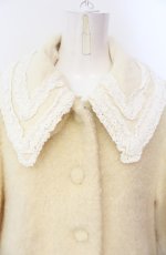 画像2: metamorphose / Aラインコート  アイボリー O-25-07-29-037-ME-CO-IG-ZTC067 (2)