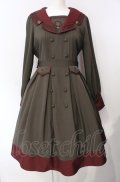 Amavel / Antique Emblemミリタリーワンピース  カーキグリーン O-25-07-29-039-CA-OP-IG-OS