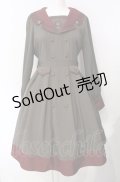 Amavel / Antique Emblemミリタリーワンピース  カーキグリーン O-25-07-29-039-CA-OP-IG-OS