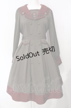 画像1: Amavel / Antique Emblemミリタリーワンピース  カーキグリーン O-25-07-29-039-CA-OP-IG-OS