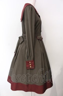 画像3: Amavel / Antique Emblemミリタリーワンピース  カーキグリーン O-25-07-29-039-CA-OP-IG-OS
