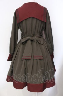 画像4: Amavel / Antique Emblemミリタリーワンピース  カーキグリーン O-25-07-29-039-CA-OP-IG-OS