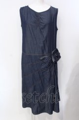 INGEBORG / 花モチーフデニム調ジャンパースカート 11号 インディゴ O-25-07-29-007-LO-OP-OW-OS