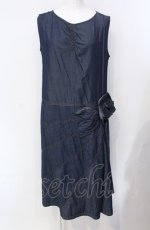 画像1: INGEBORG / 花モチーフデニム調ジャンパースカート 11号 インディゴ O-25-07-29-007-LO-OP-OW-ZI (1)