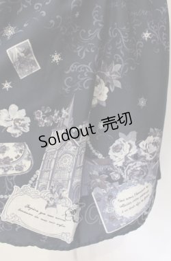 画像2: axes femme / メッセージカードパネル柄ワンピース  ネイビー O-25-07-29-047-AX-OP-IG-OS