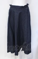 画像1: INGEBORG / デニム調ロングスカート 11号 インディゴ O-25-07-29-008-LO-SK-OW-ZT024 (1)