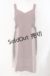 axes femme / サイドベルトプリーツジャンパースカート  ピンク O-25-07-29-051-AX-OP-IG-OS